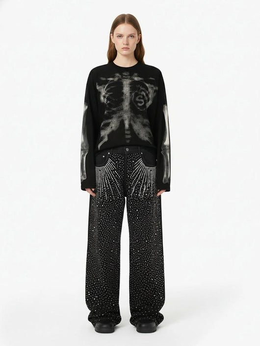 2026 Skeleton Halloween Pullover